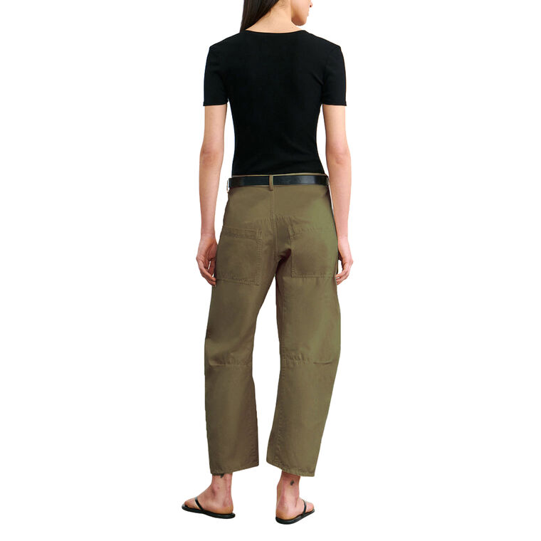 Shon Barrel Leg Linen Pant image number null