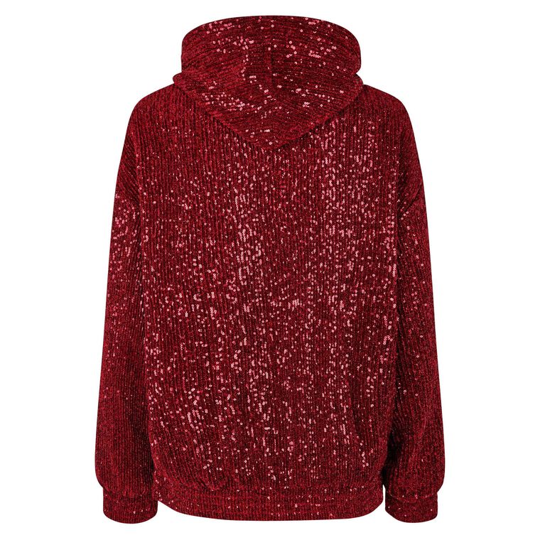 Oversize Sequin Hoodie image number null