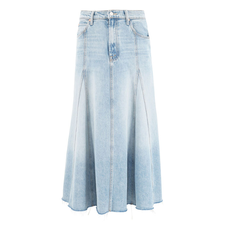 The Full Swing Denim Skirt image number null