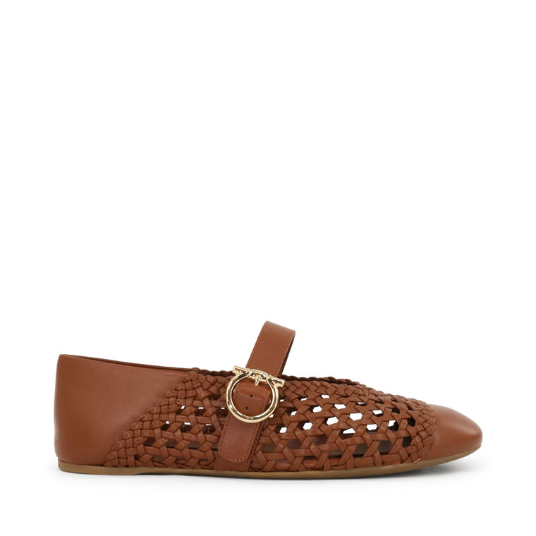 Gancini Buckle Ballet Flat image number null