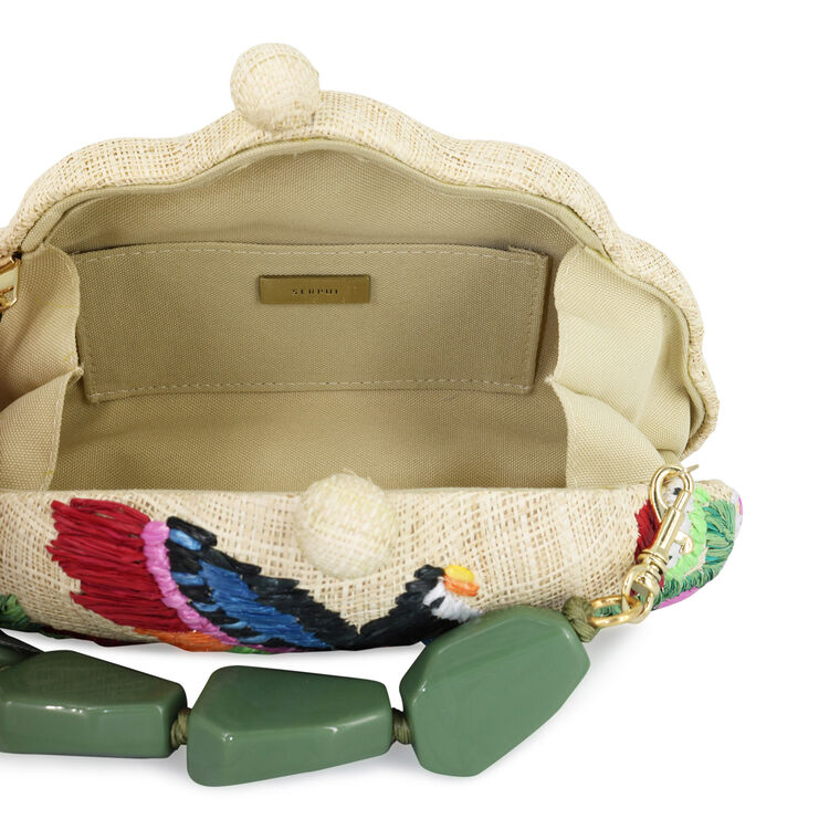 Maya Bird Embroidered Handbag image number null