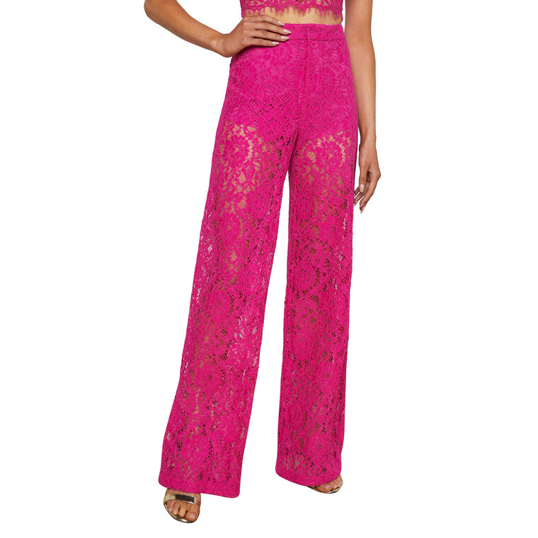 Livvy Straight Leg Lace Trouser image number null