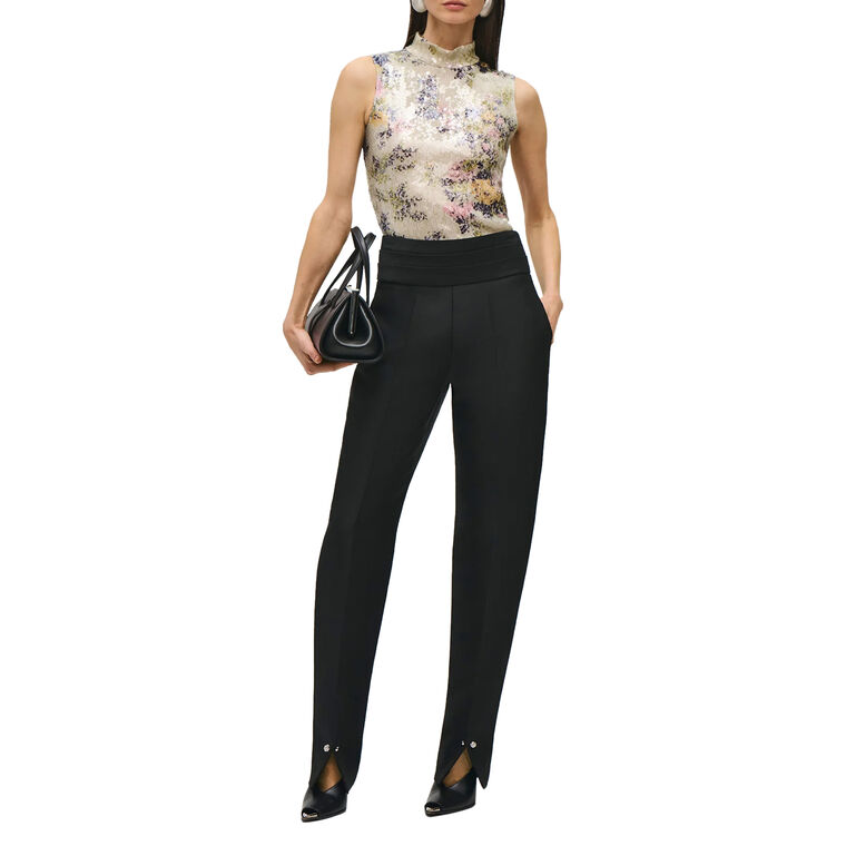 Piper Pailette Mock Neck Tank Top image number null