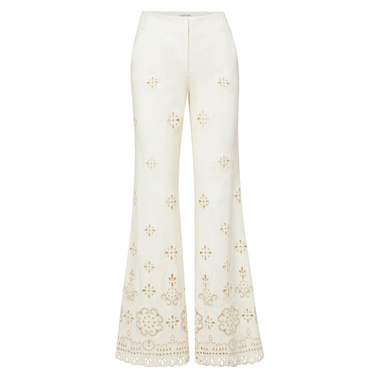 Komi High-Rise Eyelet Flare Pant image number null