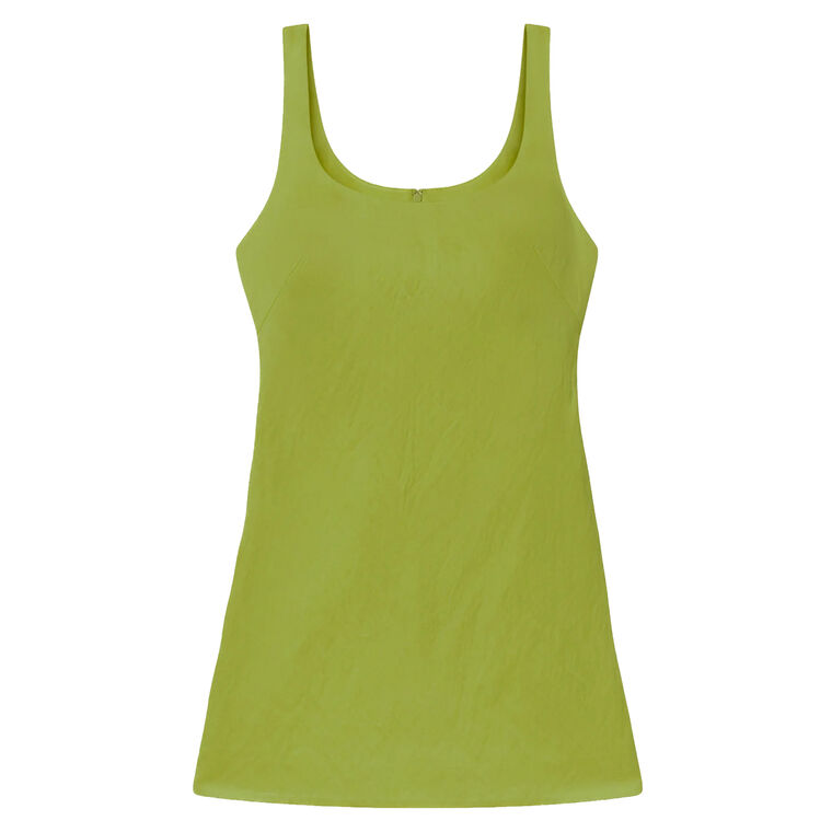 Faye Sleeveless Satin Mini Dress image number null