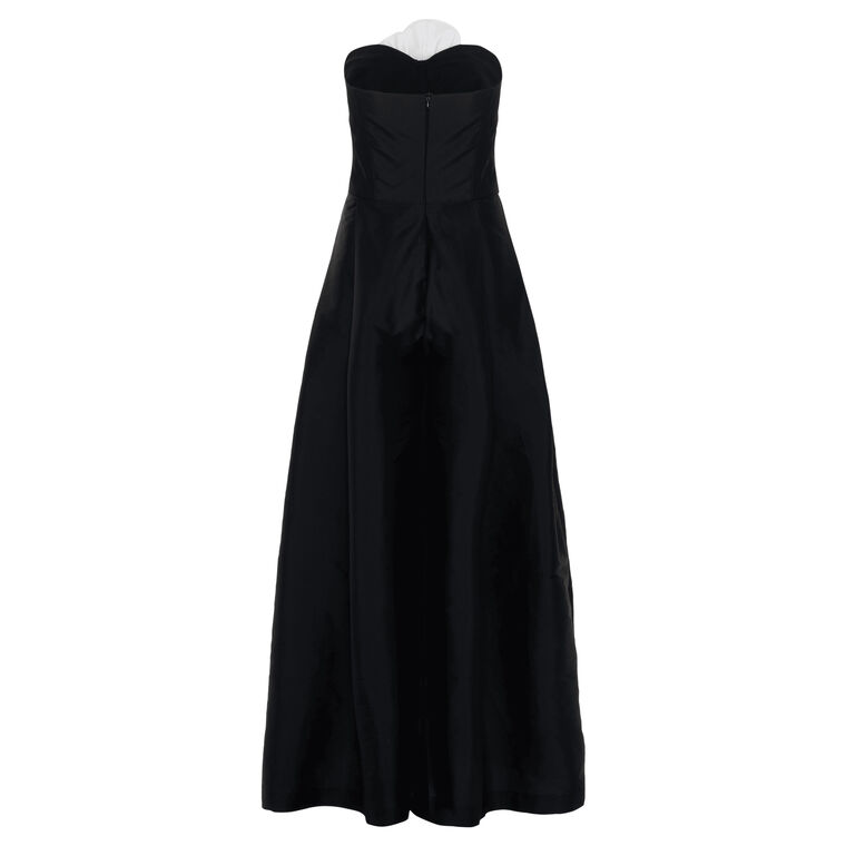 Strapless Taffeta Bloom Wide-Leg Jumpsuit image number null