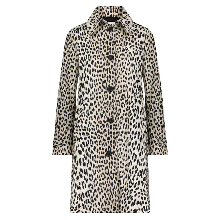Leopard Print Car Coat image number null