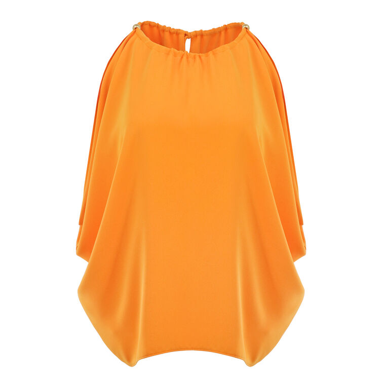 Amos Side-Draped Sleeveless Top image number null