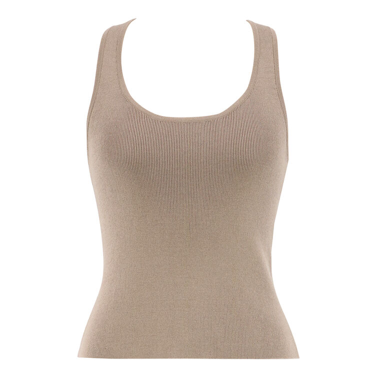 Leather Racerback Tank Top image number null