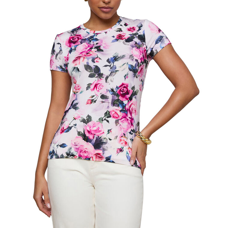 Ressi Short Sleeve Crewneck Fitted Tee image number null