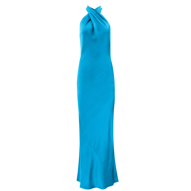 Jade Silk Maxi Dress image number null