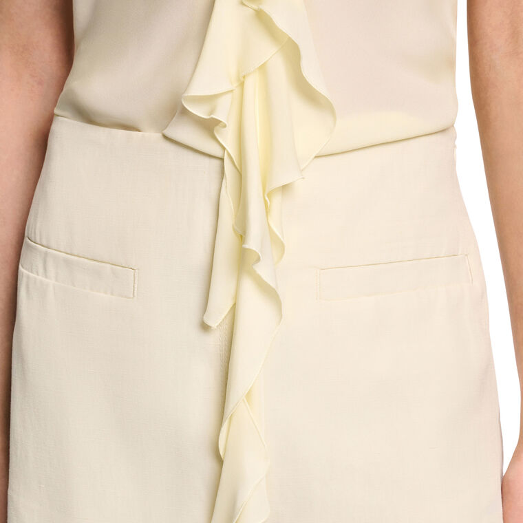 Summer Cruise Technical Linen Mini Skirt image number null