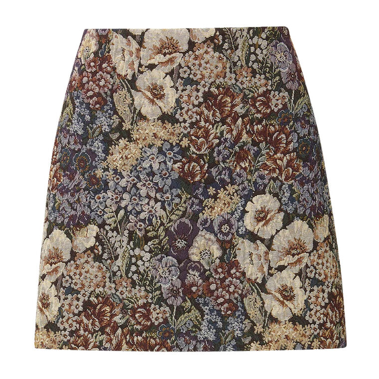 Ohemia Brocade Mini Skirt image number null