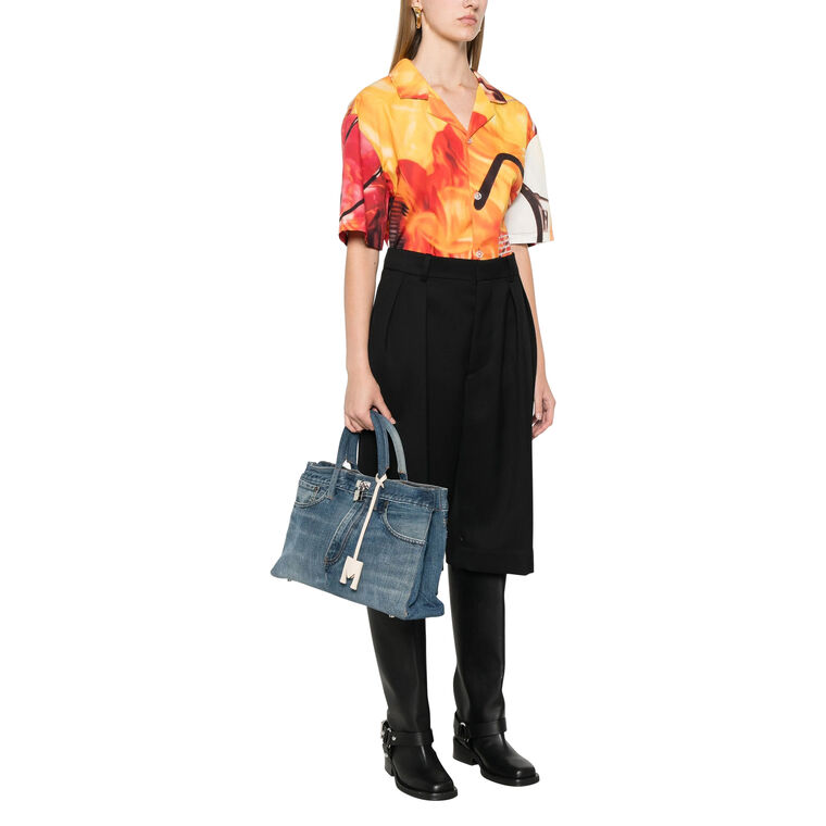 Nina Denim Tote Bag image number null