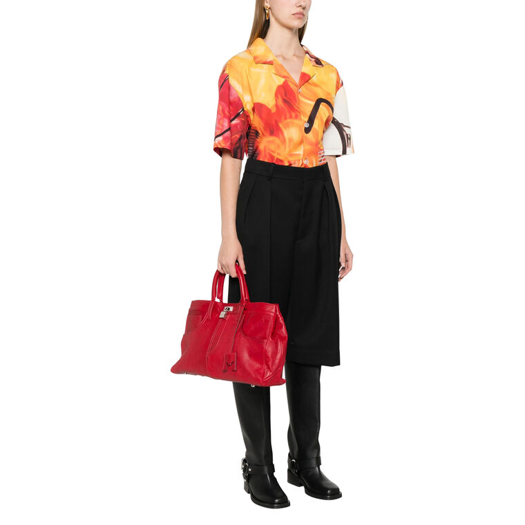 Nina Leather Tote Bag image number null