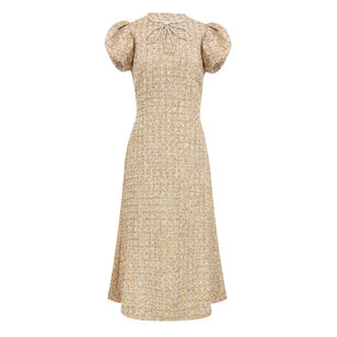 Perla Tweed Midi Dress