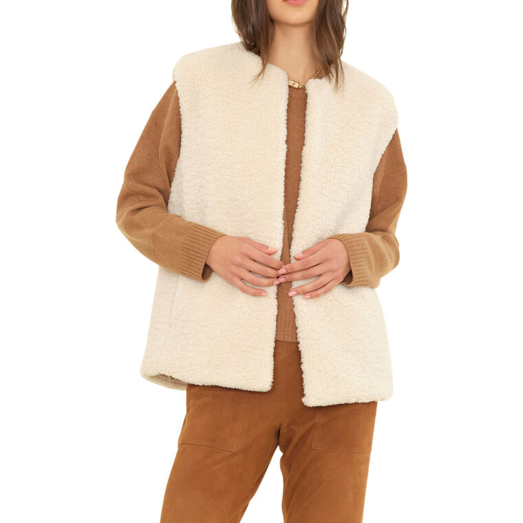 Thea Teddy Sherpa Vest image number null