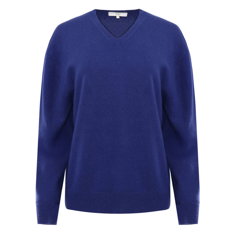 Washable Cashmere Easy V-Neck Sweater image number null