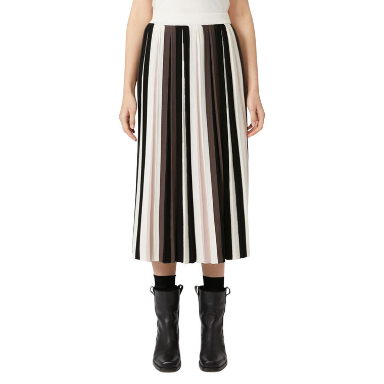Pleiadi Plisse-Pleated Viscose Midi Skirt image number null