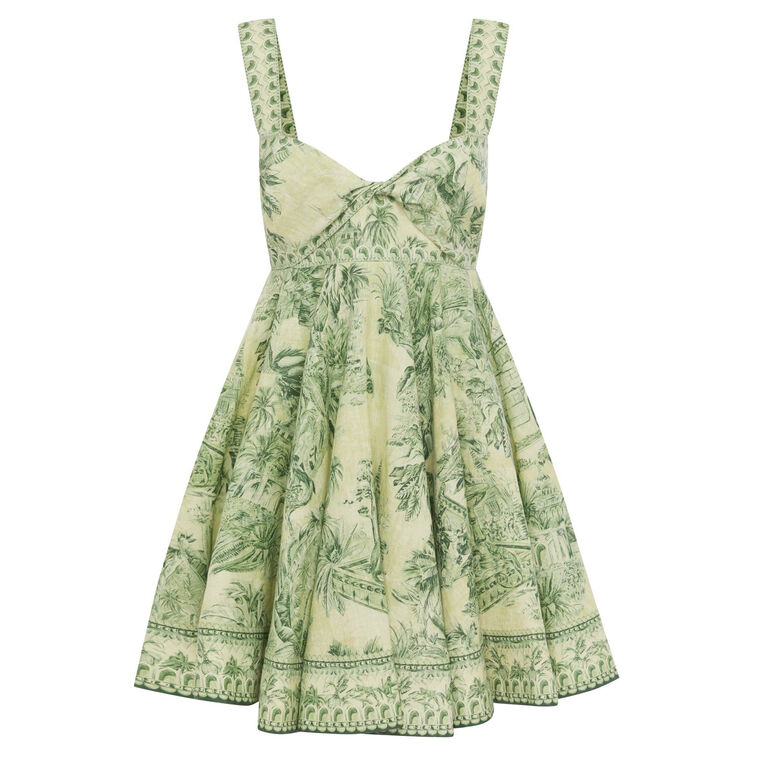 Sara Sleeveless Mini Twist Sundress image number null