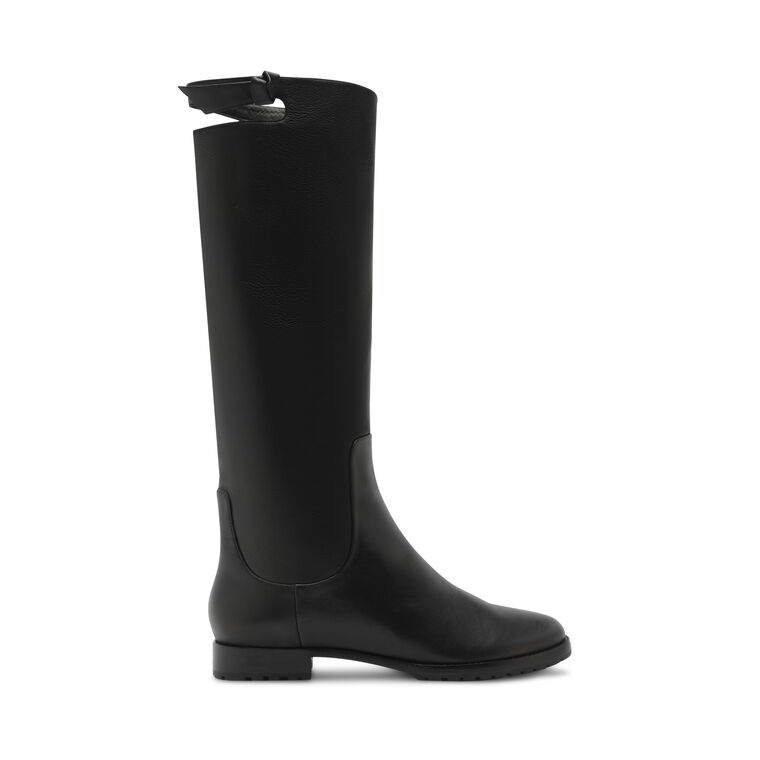 Clarita Asymmetric Saddlery Nappa Leather Boot image number null