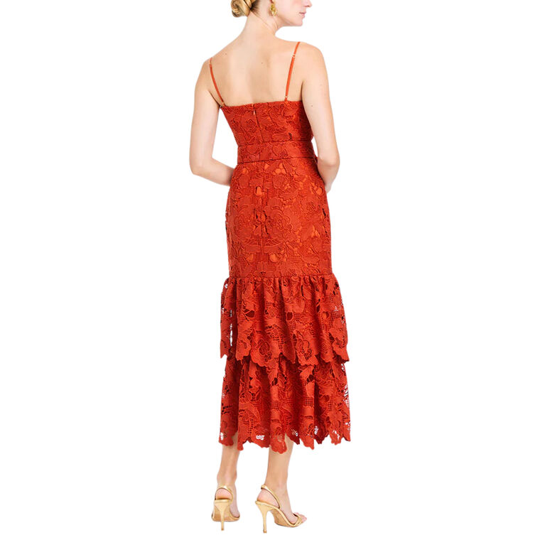 Vanessa Midi Dress With Adjustable Bow image number null