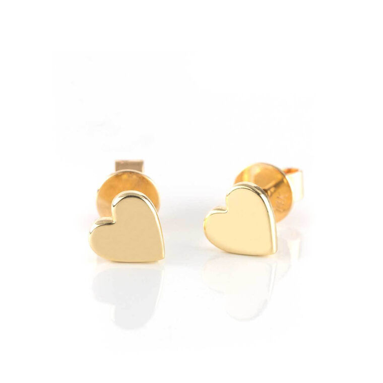 Solid Gold Love Studs image number null