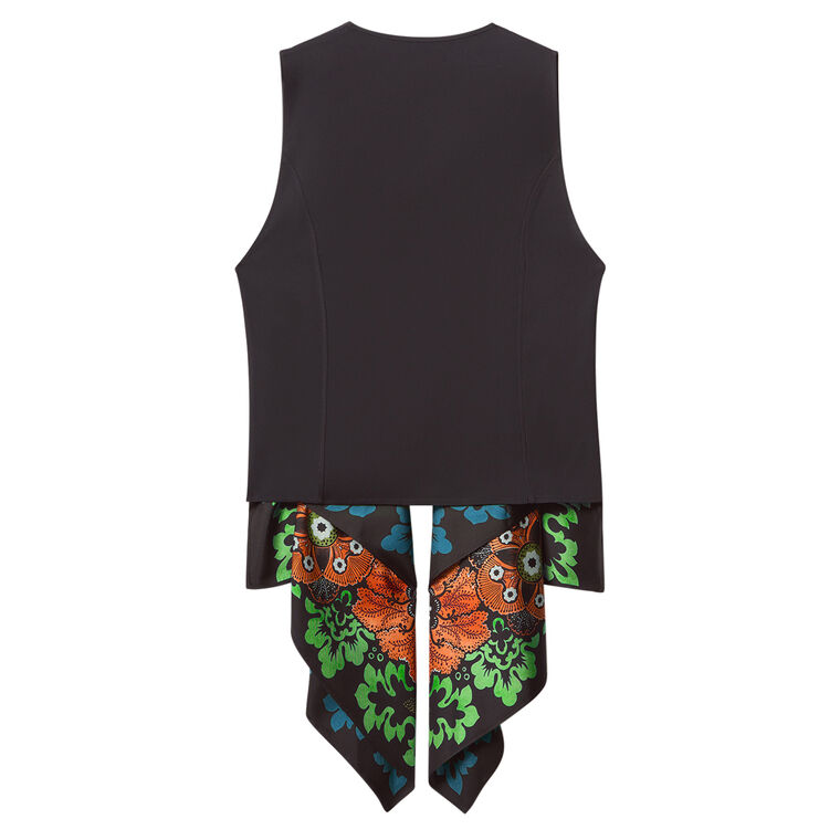 Reversible Silk Scarf Gilet image number null