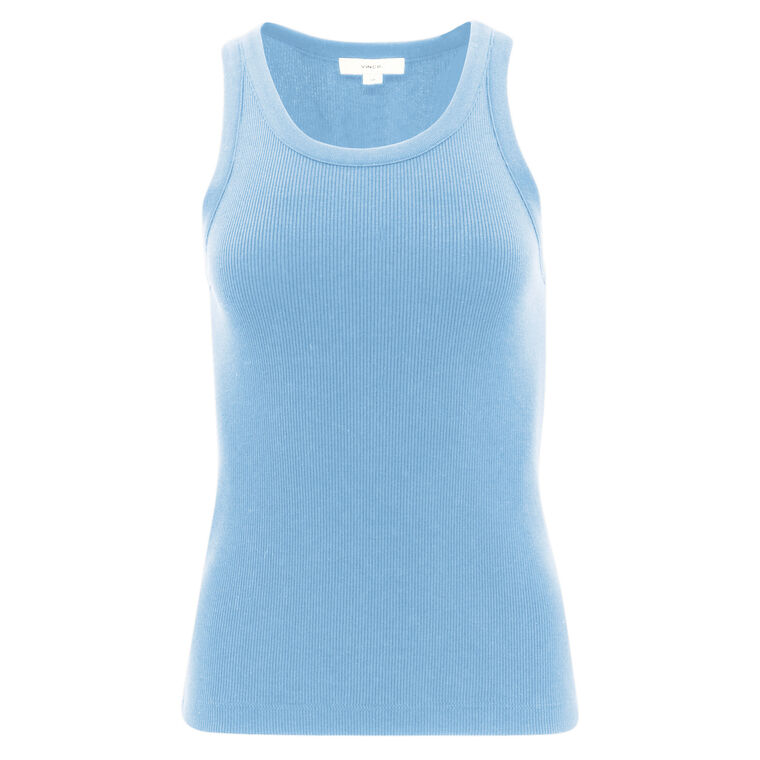 Ribbed Scoop Neck Tank image number null