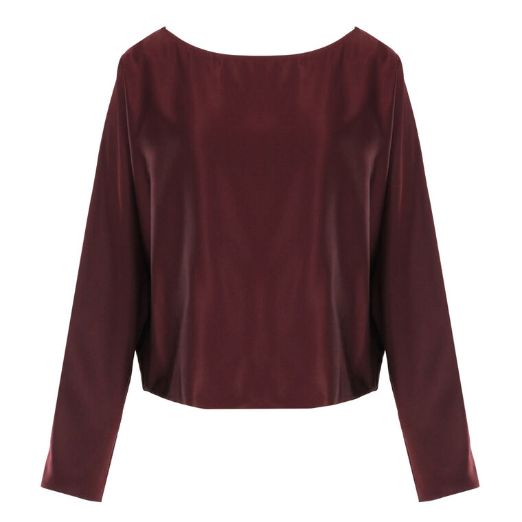 Claire Silk Satin Top image number null