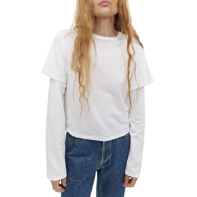 2Tee Double-Layered Crewneck Shirt image number null