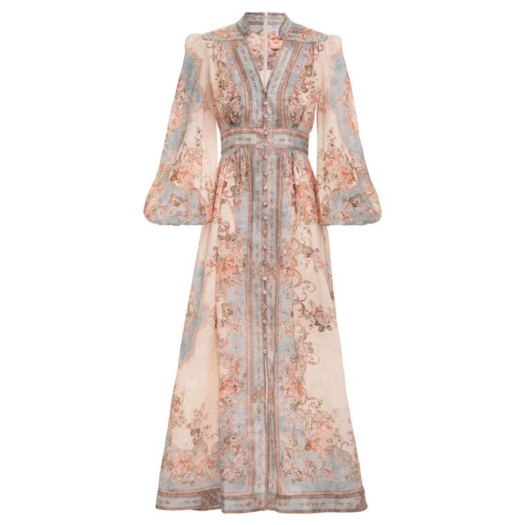 August Plunge Midi Dress image number null