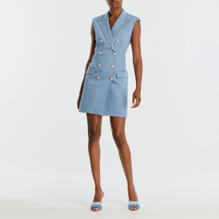 Jules Denim Blazer Dress image number null