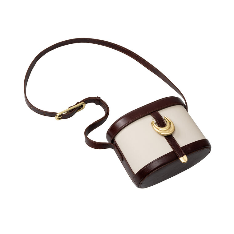 Upata Leather Canteen Crossbody Bag image number null