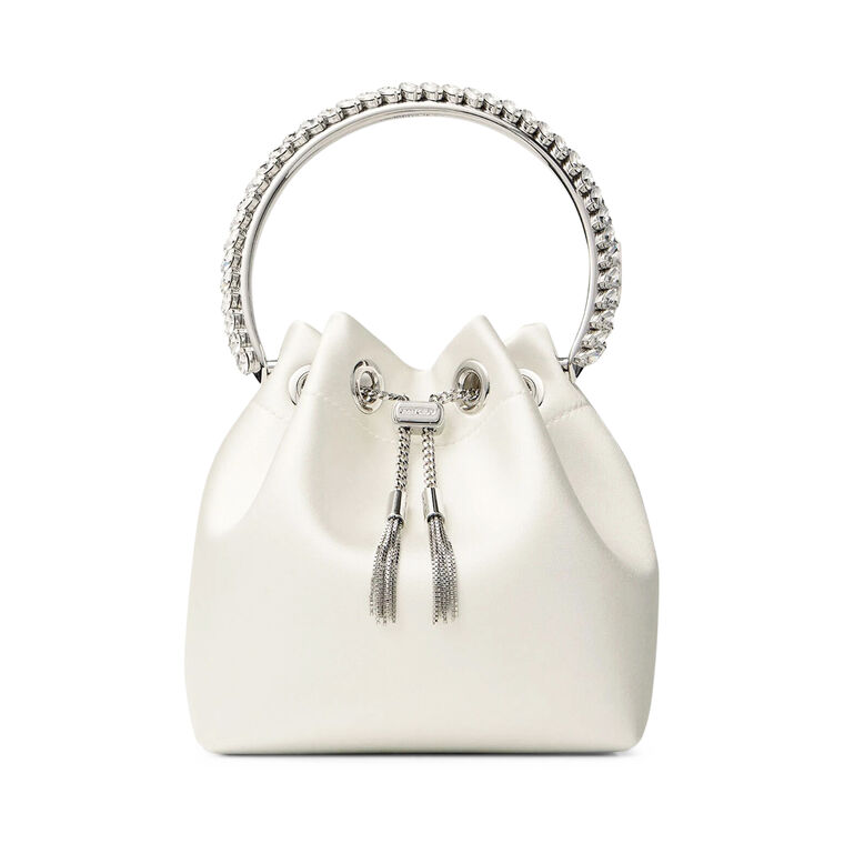 Satin Bon Bon With Crystal Handle image number null