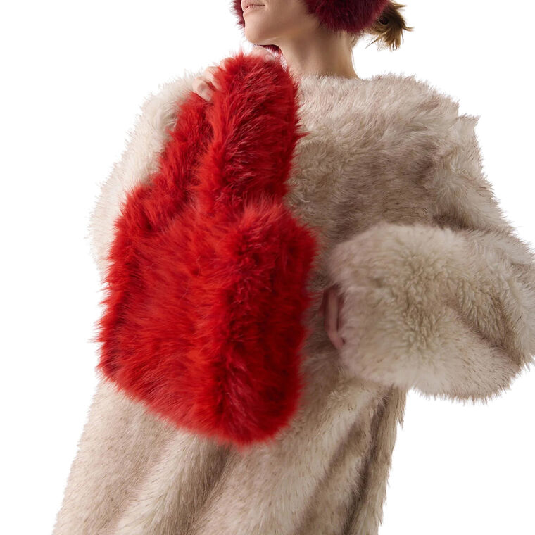 Faux Fur Mini Tote image number null