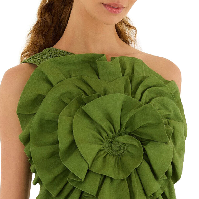 One Shoulder 3D Detail Blouse image number null