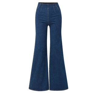 Joplin Off-Duty High-Rise Pull-On Flare Jean