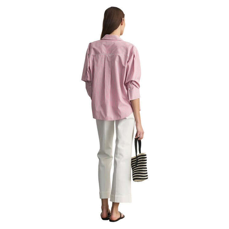 Emmy Scrunch Sleeve Button-Up Top image number null