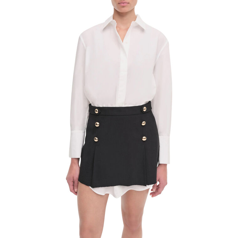 Warren Shirt Combo Mini Dress image number null