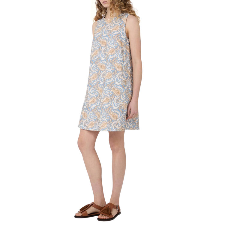 Giallo Sleeveless A-Line Mini Dress image number null