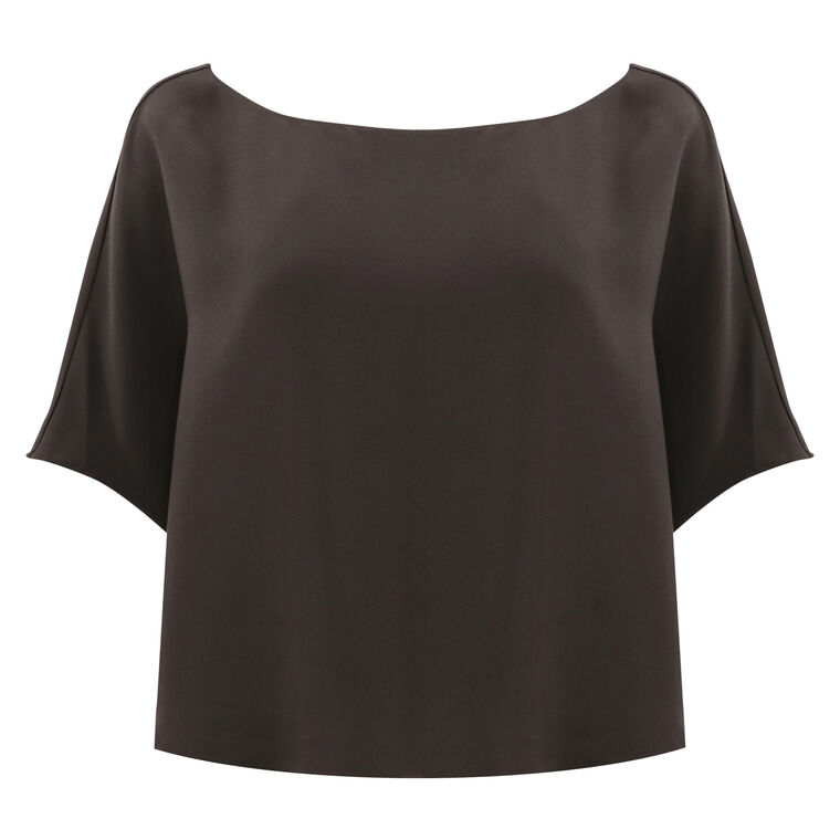 Cropped Silk Sway Blouse image number null