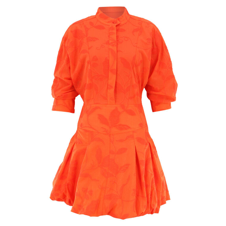 Effie 3/4 Sleeve Bubble Hem Mini Dress image number null