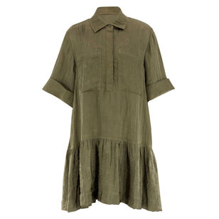 Cris Short Sleeve Shirt Dress