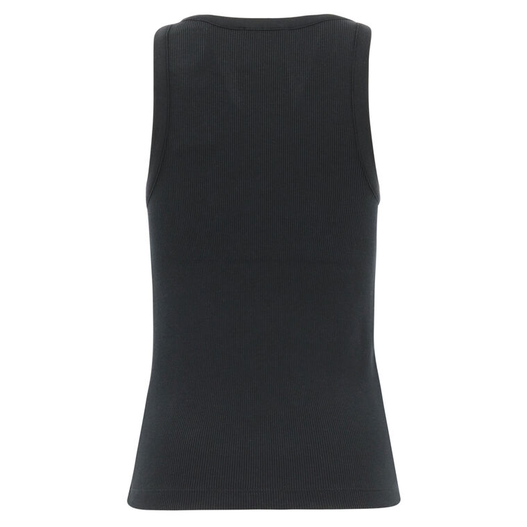 Ribbed Scoop-Neck Tank image number null