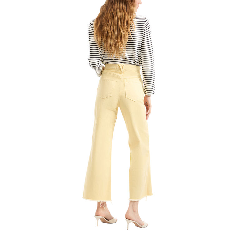 Taylor Cropped High Rise Wide-Leg Jean image number null
