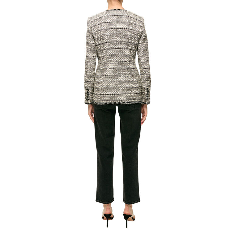 Alessia Metallic Tweed Cutaway Jacket image number null