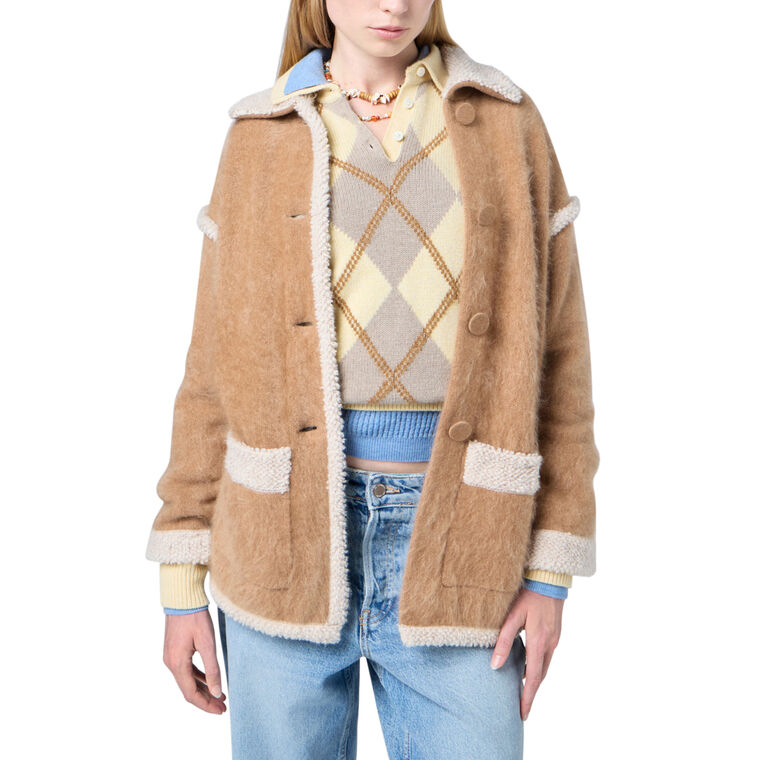 Grizzly Button-Front Cashmere Jacket image number null