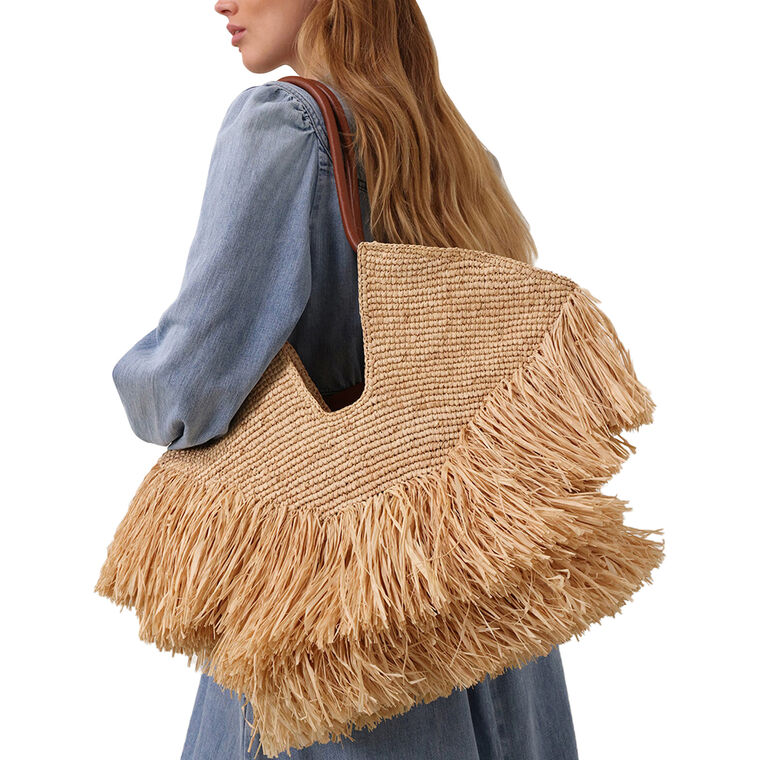 Goldentime Medium Fringe Tote image number null