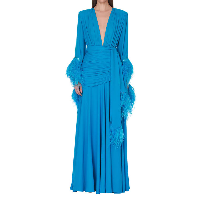Geisha Long Sleeve Maxi Dress image number null